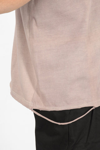 t-shirt girocollo effetto vintage