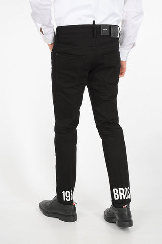 Ankle Printed SKATER Skinny Fit Jeans 16 Cm