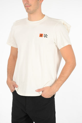 folded-edge crew-neck t-shirt