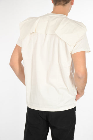 folded-edge crew-neck t-shirt