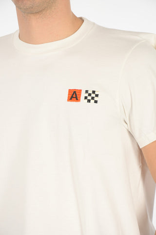 folded-edge crew-neck t-shirt