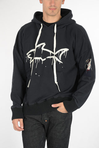 GREG LAUREN Printed sweatshirt with Hood