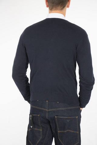 ARMANI EXCHANGE Cardigan in cotone e Cashmere scollo a V