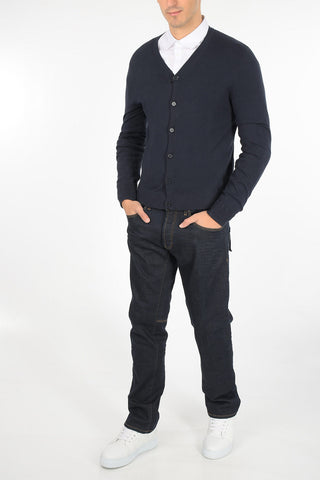 ARMANI EXCHANGE Cardigan in cotone e Cashmere scollo a V