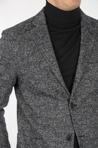 Herringbone Blazer EASY LIGHT with Patch Pocket