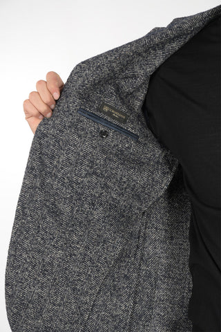 Herringbone Blazer EASY LIGHT with Patch Pocket