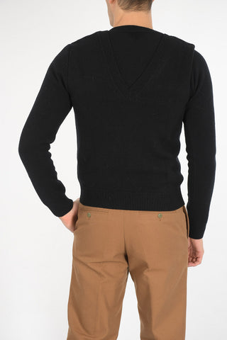 Maglione Con Doppio Collo In Lana