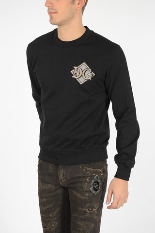 embroidered crew-neck sweatshirt