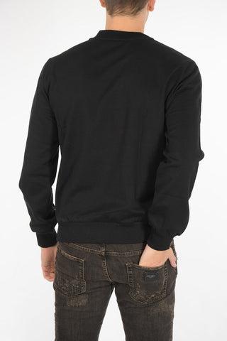 embroidered crew-neck sweatshirt