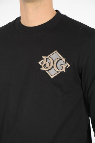 embroidered crew-neck sweatshirt