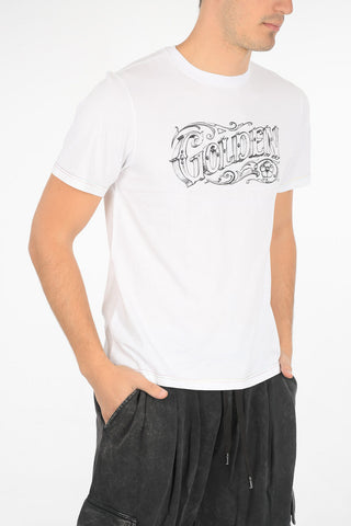 t-shirt girocollo con stampa