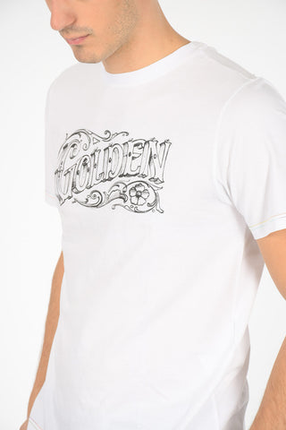 t-shirt girocollo con stampa