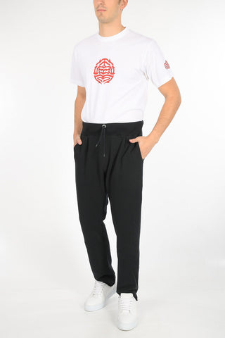 Drawstring Brushed Cotton Jogger Pants