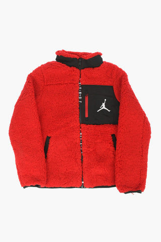 AIR JORDAN Logo Embroidered SHERPA Jacket