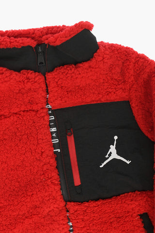 AIR JORDAN Logo Embroidered SHERPA Jacket
