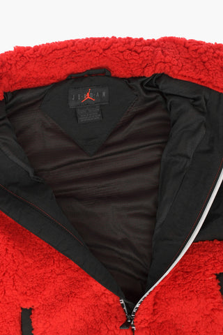 AIR JORDAN Logo Embroidered SHERPA Jacket
