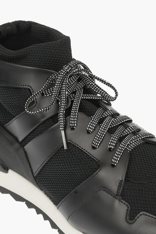 Fabric and Leather Sneakers