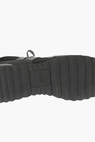 Fabric and Leather Sneakers