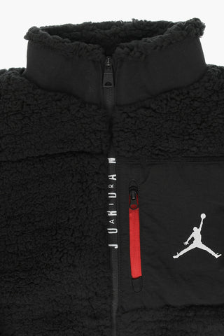 AIR JORDAN Logo Embroidered SHERPA Jacket