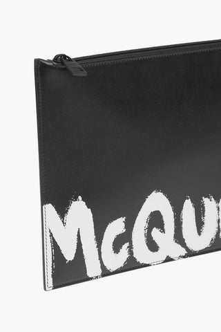 Leather Pouch with Front-Logo