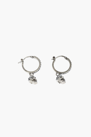 Earrings with Skull Pendant