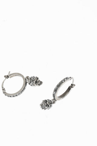 Earrings with Skull Pendant