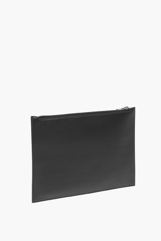 Leather Pouch with Embossed Skull