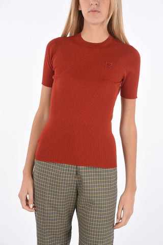 Virgin Wool Ribbed T-shirt
