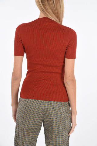Virgin Wool Ribbed T-shirt