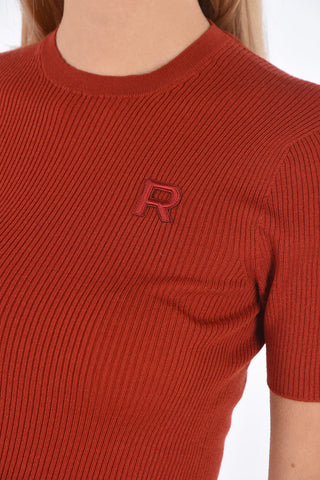 Virgin Wool Ribbed T-shirt