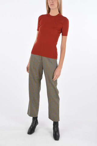 Virgin Wool Ribbed T-shirt