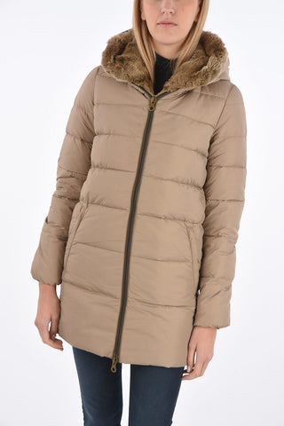 detachable real fur trim CARYS down jacket