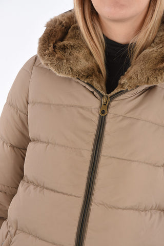detachable real fur trim CARYS down jacket