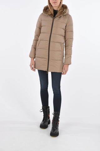 detachable real fur trim CARYS down jacket