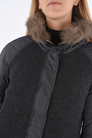 reversibile KAYTRIA-ERRE down jacket with removable fur