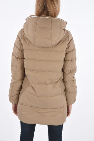 zip closure CARYSDUE down jacket with removable real fur