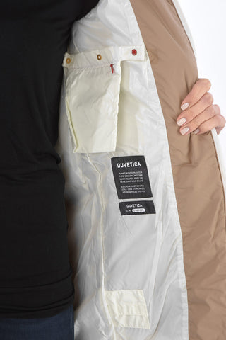 zip closure CARYSDUE down jacket with removable real fur