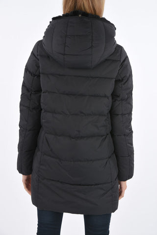 detachable real fur trim CARYSTRE down jacket