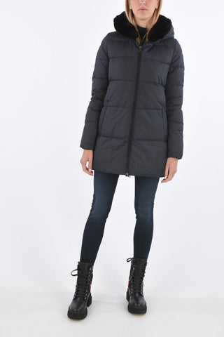 detachable real fur trim ARWEN down jacket