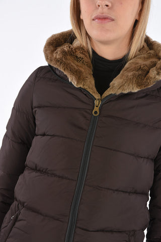 detachable real fur trim CARYS down jacket