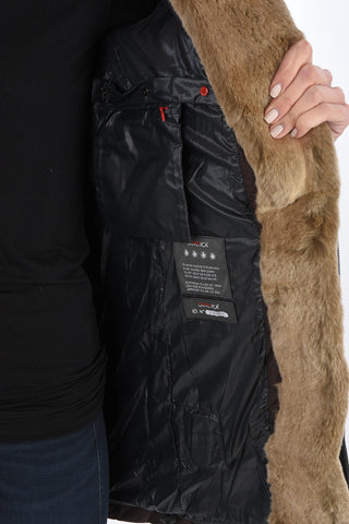 detachable real fur trim CARYS down jacket