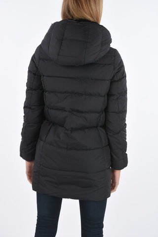 zip closure CARYSDUE down jacket with removable real fur