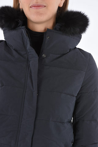 detachable real fur trim CAITLIN down jacket