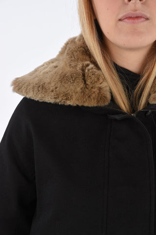 Fox Fur Application EILISH Unstructured Down Jacket