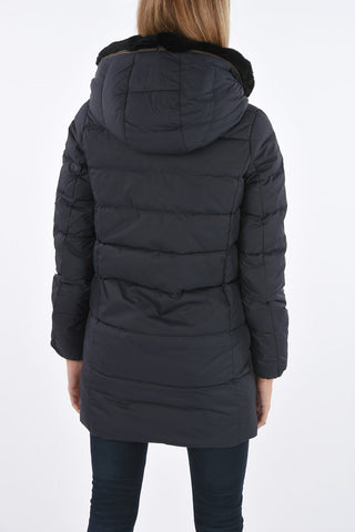 detachable real fur trim CARYS down jacket
