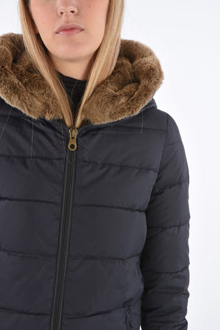 detachable real fur trim CARYSDUE down jacket