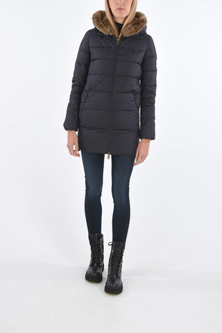detachable real fur trim CARYSDUE down jacket