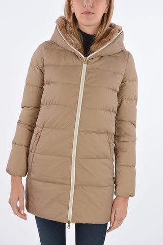 detachable real fur trim CARYSDUE down jacket