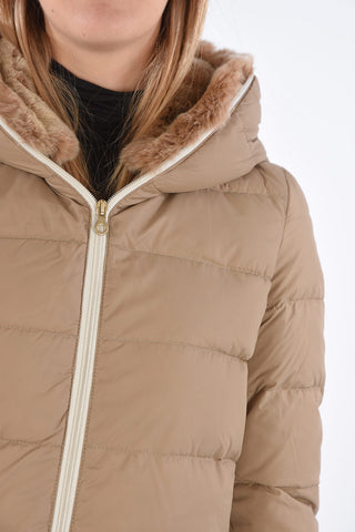 detachable real fur trim CARYSDUE down jacket