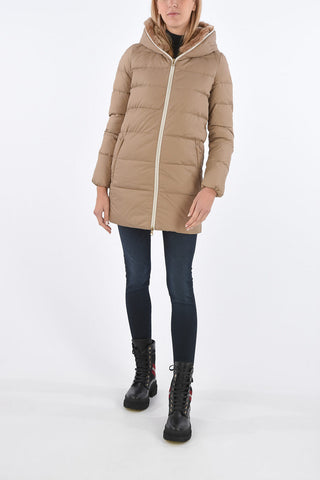 detachable real fur trim CARYSDUE down jacket